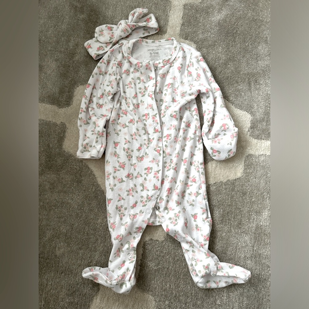 Shabby Chic Sleeper & Matching Bow 🎀
